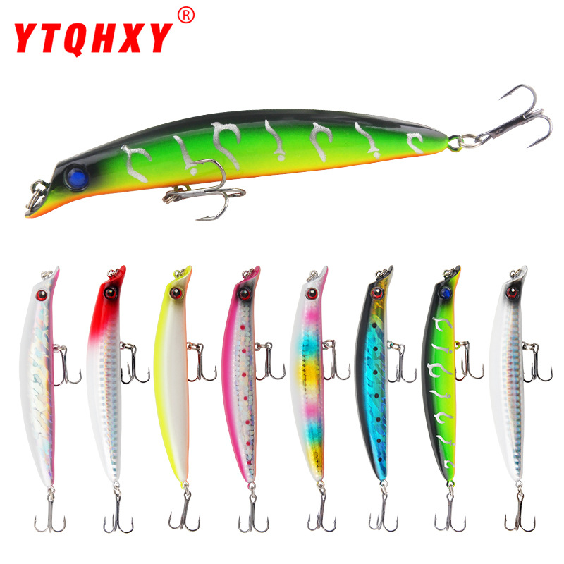 Floating Mino bionic fake bait Luya bait climbing submerged water small fat freshwater sea fishing beading bass bait