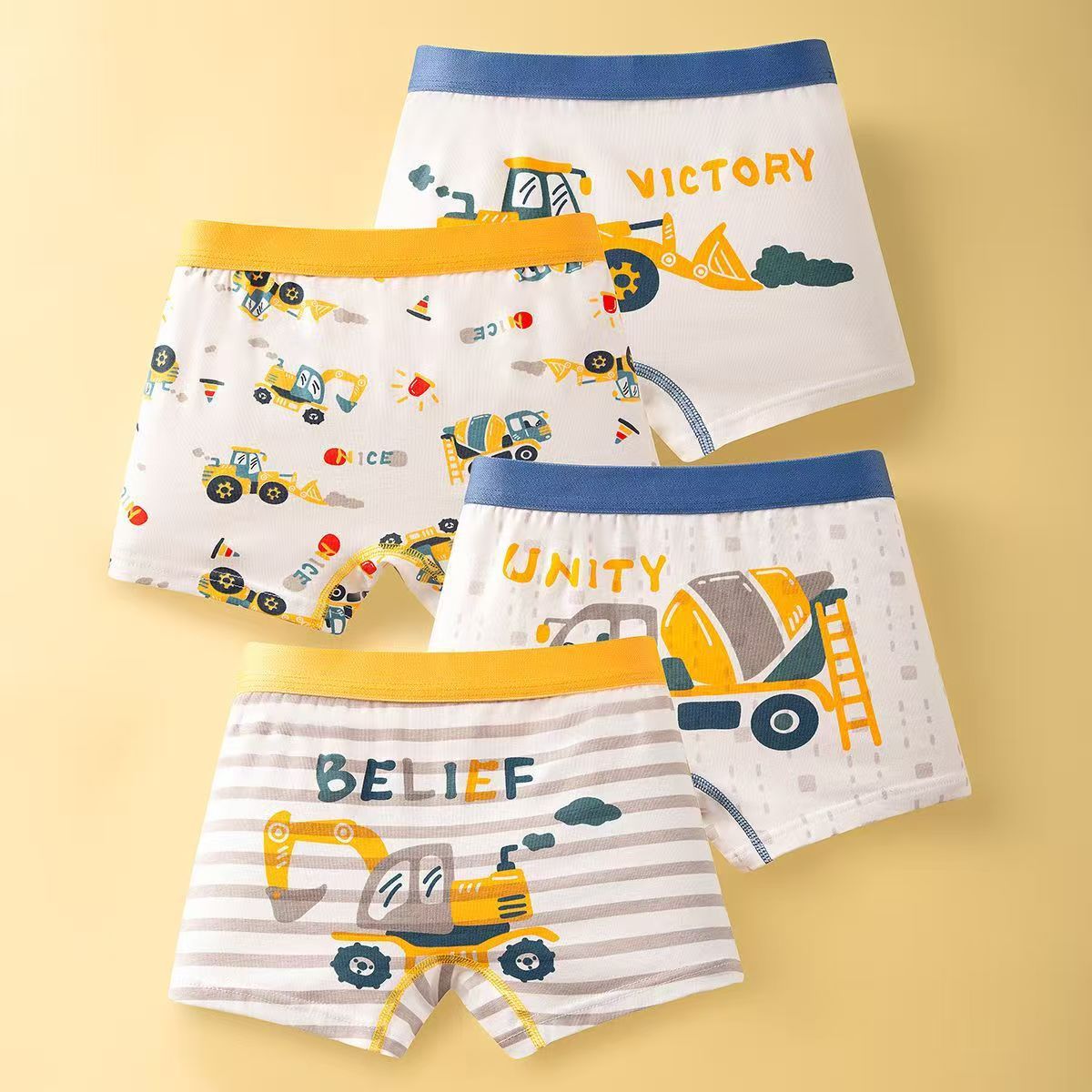 Clase A nueva ropa interior de niño de algodón peinado ropa interior de algodón para niños calzoncillos boxer para bebés pantalones cortos para niños