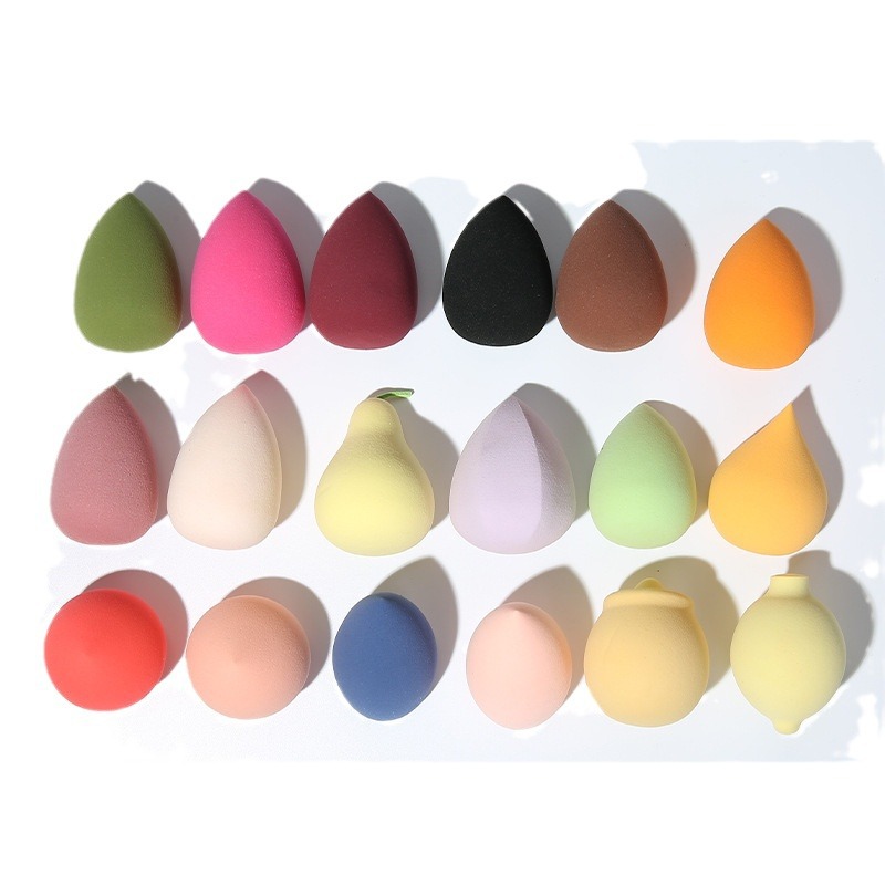 Lamella Gourd oblicua corte gota de agua soplo de polvo de espuma hidrófila gran belleza huevo multi-color soplo de polvo pelo al azar