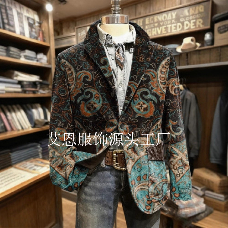 Cross-Border New Suit Jacket Men's Jacket Notch Lapel Suit Cross-Border New Suit Jacket Men's Jacket Notch Lapel Suit