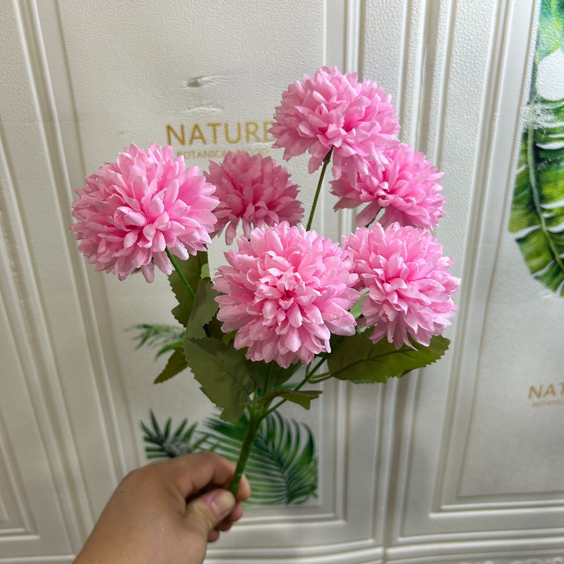 진한 분홍색