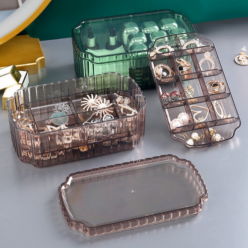 Luxury Accessory Jewelry Box for Necklaces Earrings Rings Dustproof Acrylic Storage Box High-end Jewelry Accessories Container