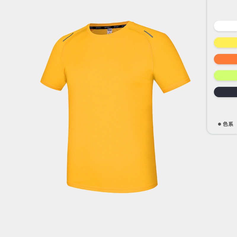 Camiseta de manga corta con cuello redondo para hombre, transpirable, de secado rápido y fresca, con estampados de imágenes y texto, venta al por mayor de fabricantes, ideal para verano y transfronteriza en Amazon.