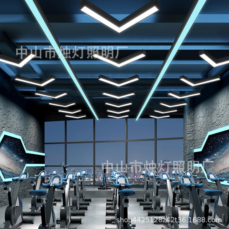 LED Arrow Industrial Wind Chandelier Shangchao Office Corridor Aisle Indicator Light Internet Cafe E-sports Personalized Decorative Lamps