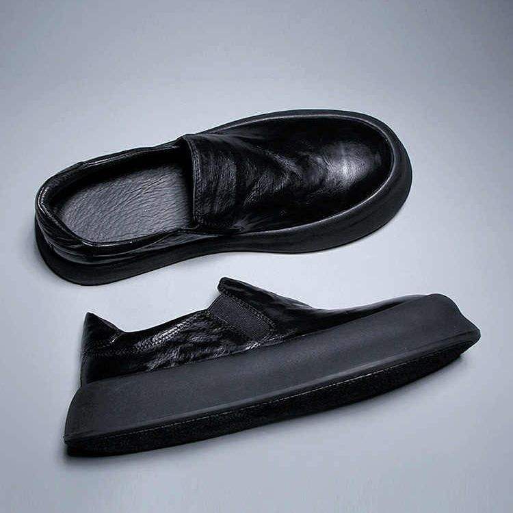 Japanese-Style Autumn Trendy Designer High-Value Soft-Soled Men's Slip-On Loafers Casual Shoes