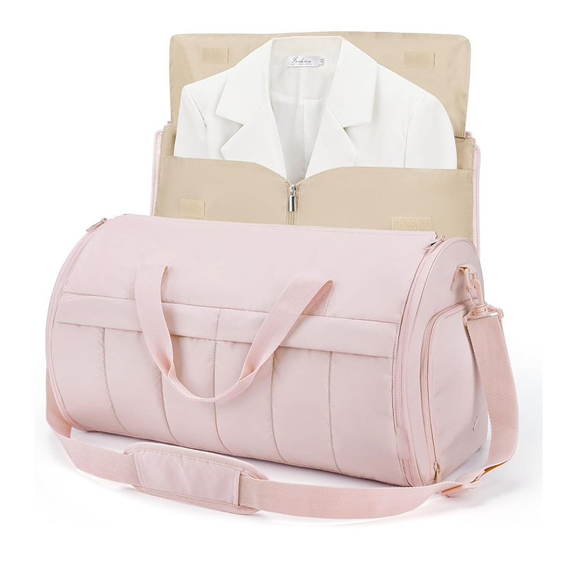 Nueva bolsa de ropa de viaje para hombres y mujeres, bolsa de lona convertible, bolsa de traje, bolsa de viaje, bolsa de lona con correa para el hombro