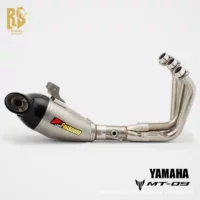 Yamaha MT-09 модифицированная полноразмерная выхлопная труба с нижним выходом FORSOUND, хвостовая насадка из углеродного волокна, обратное давление, модели 16-21