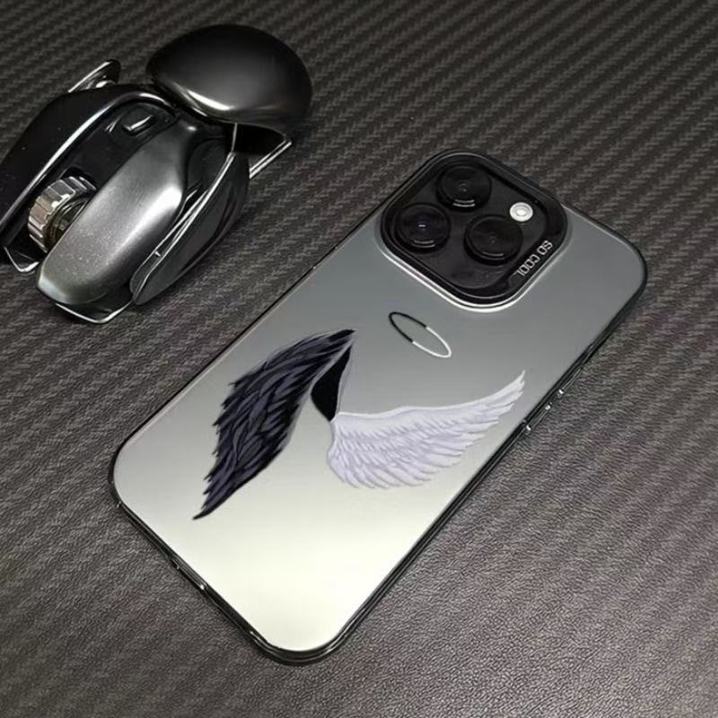 Nuevas alas de ángel para iPhone 16 funda para teléfono móvil Apple 15promax/14 anti-caída 13pro12 Europa y América