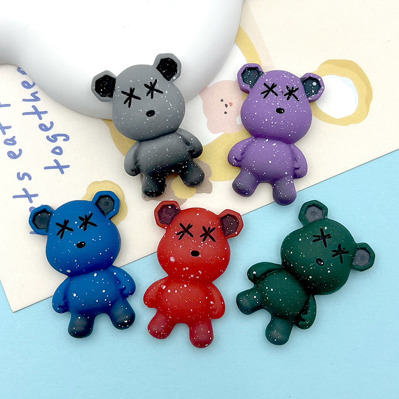 中大卡树脂配件暴力熊洞洞鞋diy配饰奶油胶材料批发手机壳装饰品