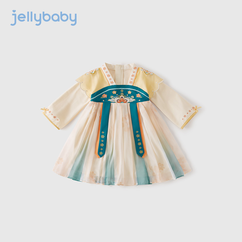 汉服秋季女童2025宝宝唐装裙子大童春秋古风秋装童装8儿童连衣裙|undefined