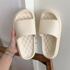 New trendy Instagram-style fashionable soft and thick-soled indoor home use couple sandals for men and women summer slippers