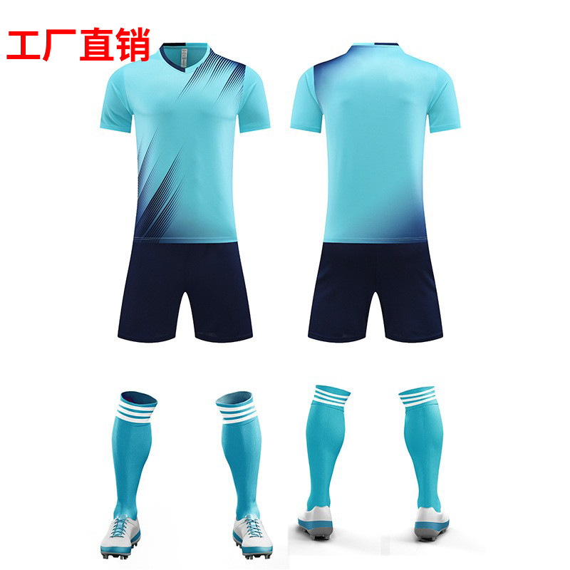 Trajes de fútbol para hombres adultos niños camiseta de entrenamiento de juego de equipos de estudiantes primarios uniformes deportivos transpirables secos rápidos