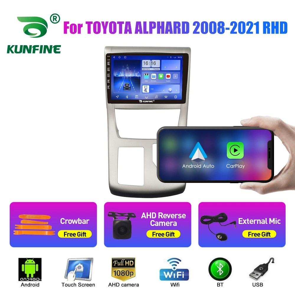Подходит к Toyota Alpha 2008-2021 Android автомобильный навигатор GPS разворот изображение автомобильный ресивер все-в-одном