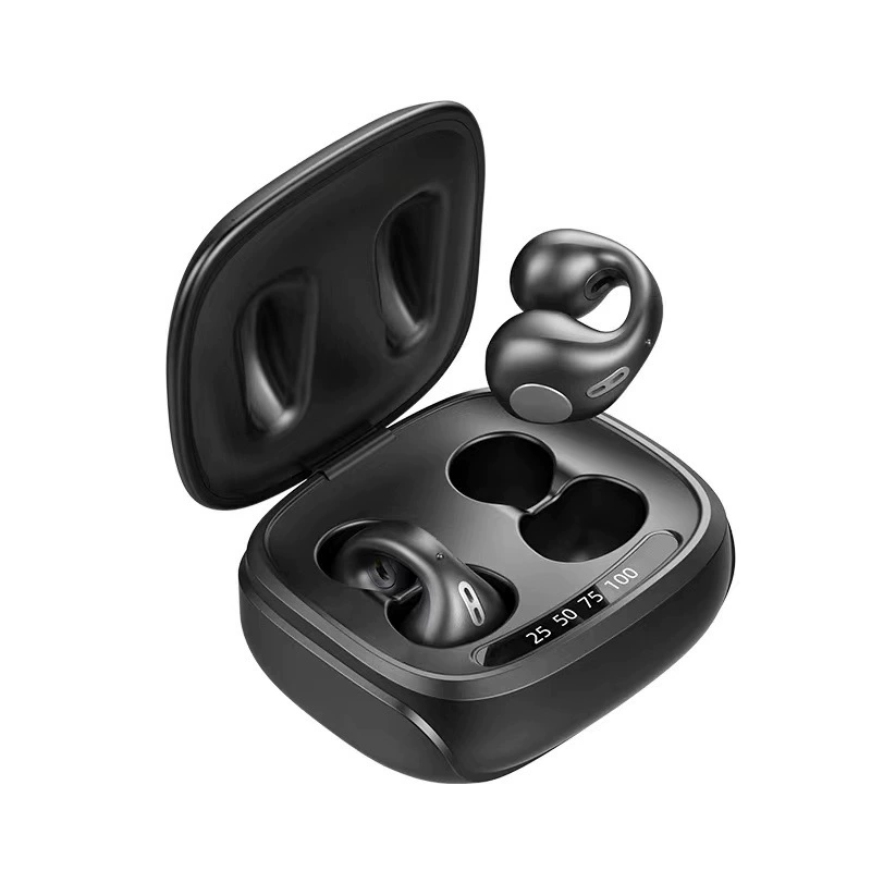 Новый клип-он спортивный Bluetooth-наушник JX80 черная технология воздушная проводимость не вдаётся в ухо и не вредит уху TWS беспроводной наушник