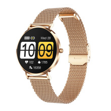 T8 mini新款女士智能手表1.19英寸不锈钢壳超薄多运动智能手表