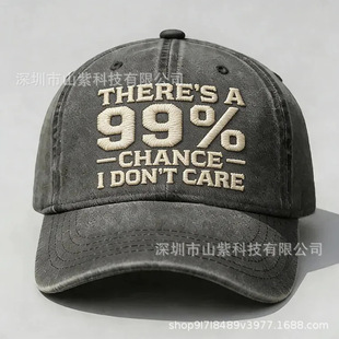 �¿�There's A 99% Chance I Don't Care Embroidery Cap�̽�ñ��