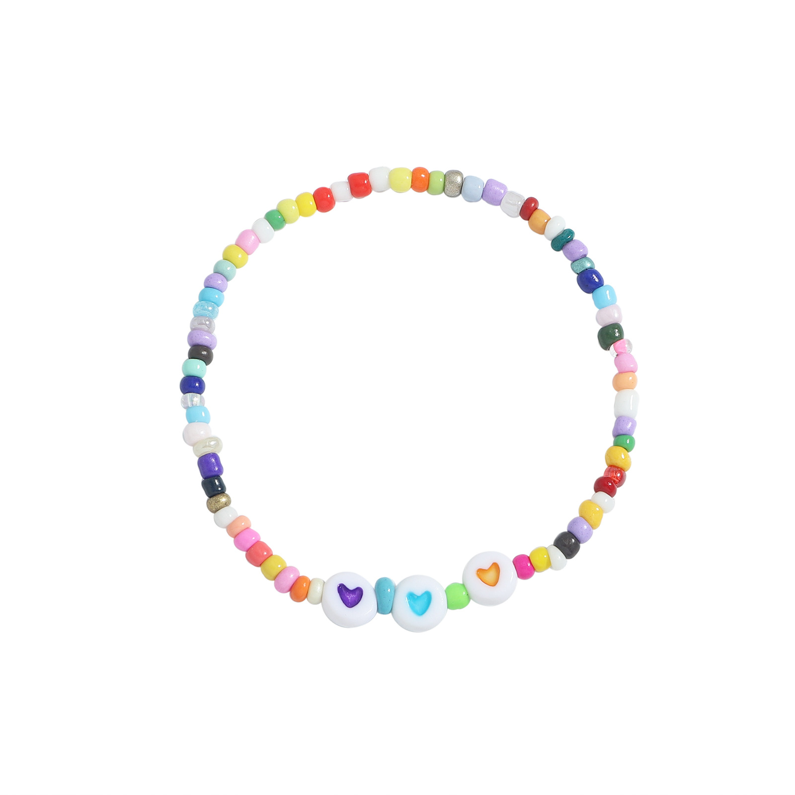 Wholesale Jewelry Letters Colorful Bead Necklace Bracelet Set Nihaojewelry display picture 13