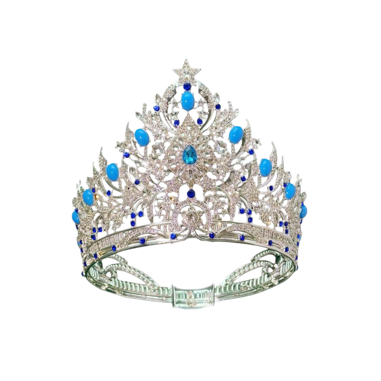 2026 nueva fábrica transfronteriza venta directa europea y americana elegante temperamento concurso de belleza boda corona corona corona de etapa de novia
