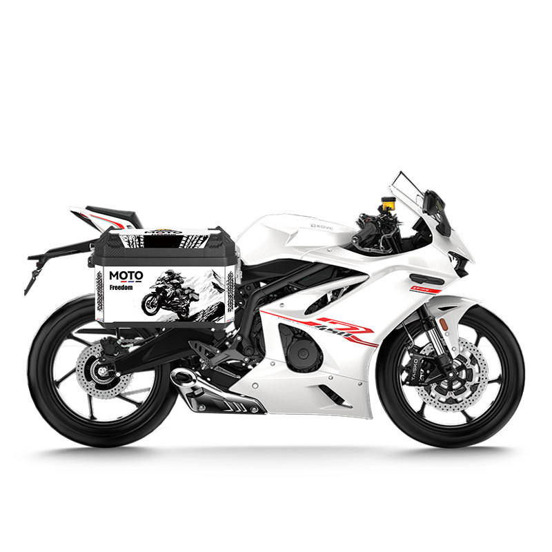 Caja trasera de motocicleta pedales de automóviles eléctricos impermeables universales a ambos lados de la expansión hauxue tr300dl250 caja lateral de plástico
