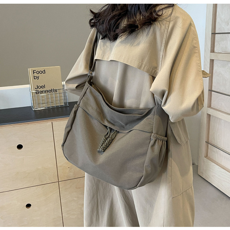 Schoudertas voor dames, grote canvas tote tas voor onderweg_voghion.com