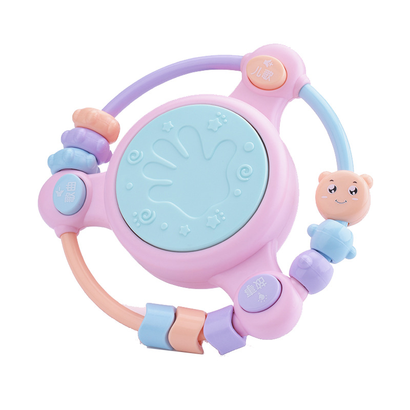 Baby Music Rattle Hand Drum Newborn Projection Story Machine Toy Early Education Puzzle 0-3 Years Old Baby Dropshipping