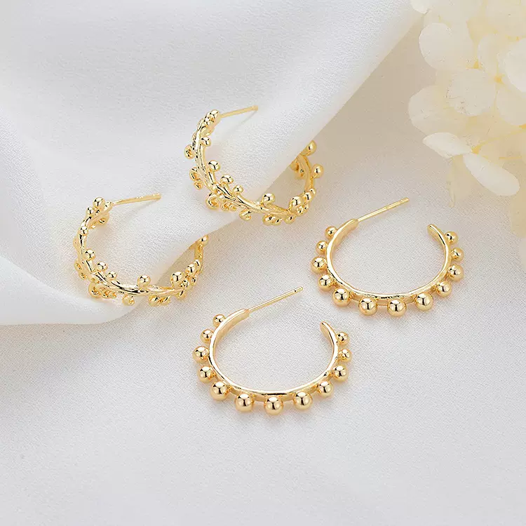 欧美跨境个性几何不规则耳钉简约冷淡风耳环时尚气质耳饰配件材料