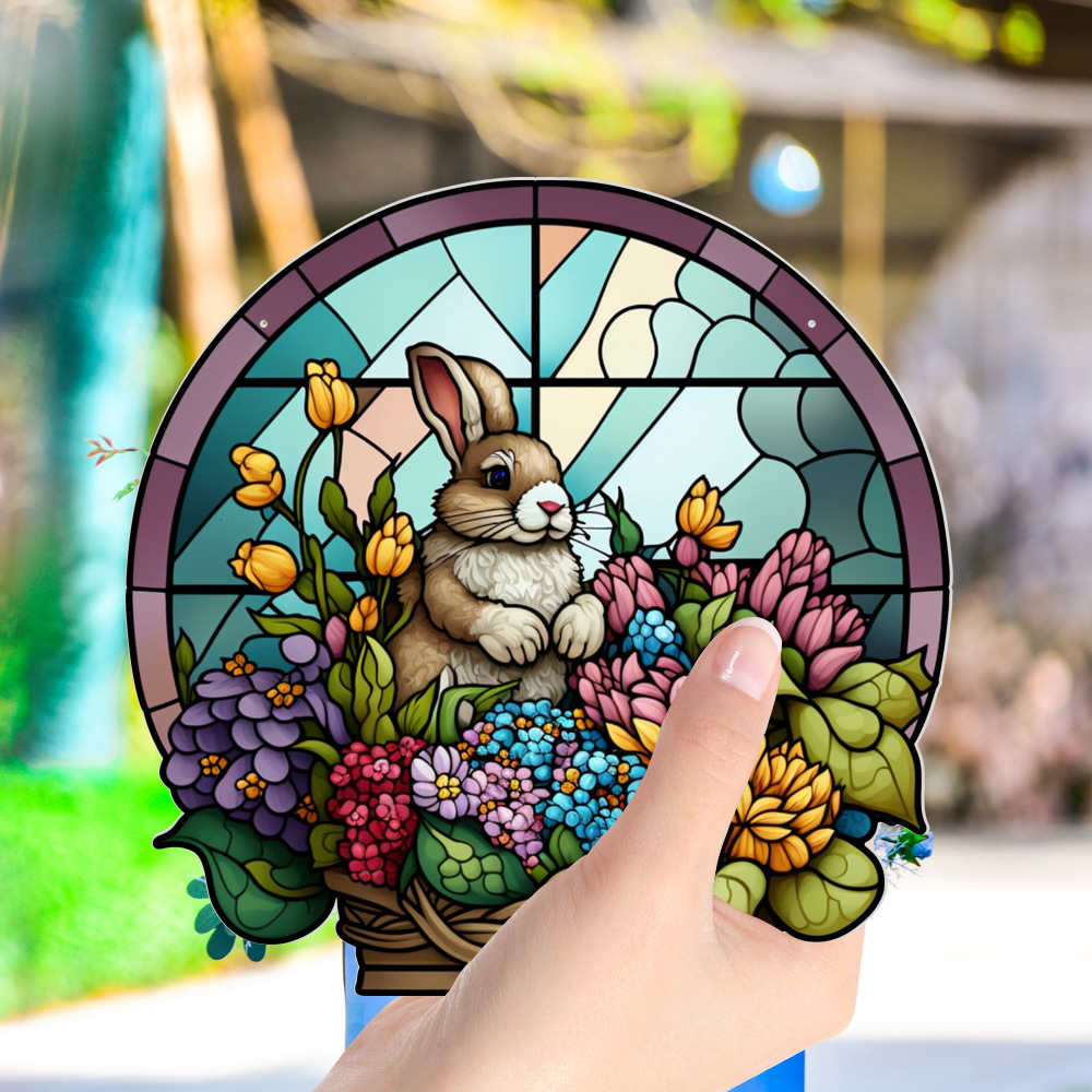 95g Weight pendant Home Textiles & Decor Type Acrylic Material Easter Festival Rabbit Pattern Casual, Elegant, Classical Style Easter Casual Elegant Classical Rabbit Arylic Party Supplies Decorations 126