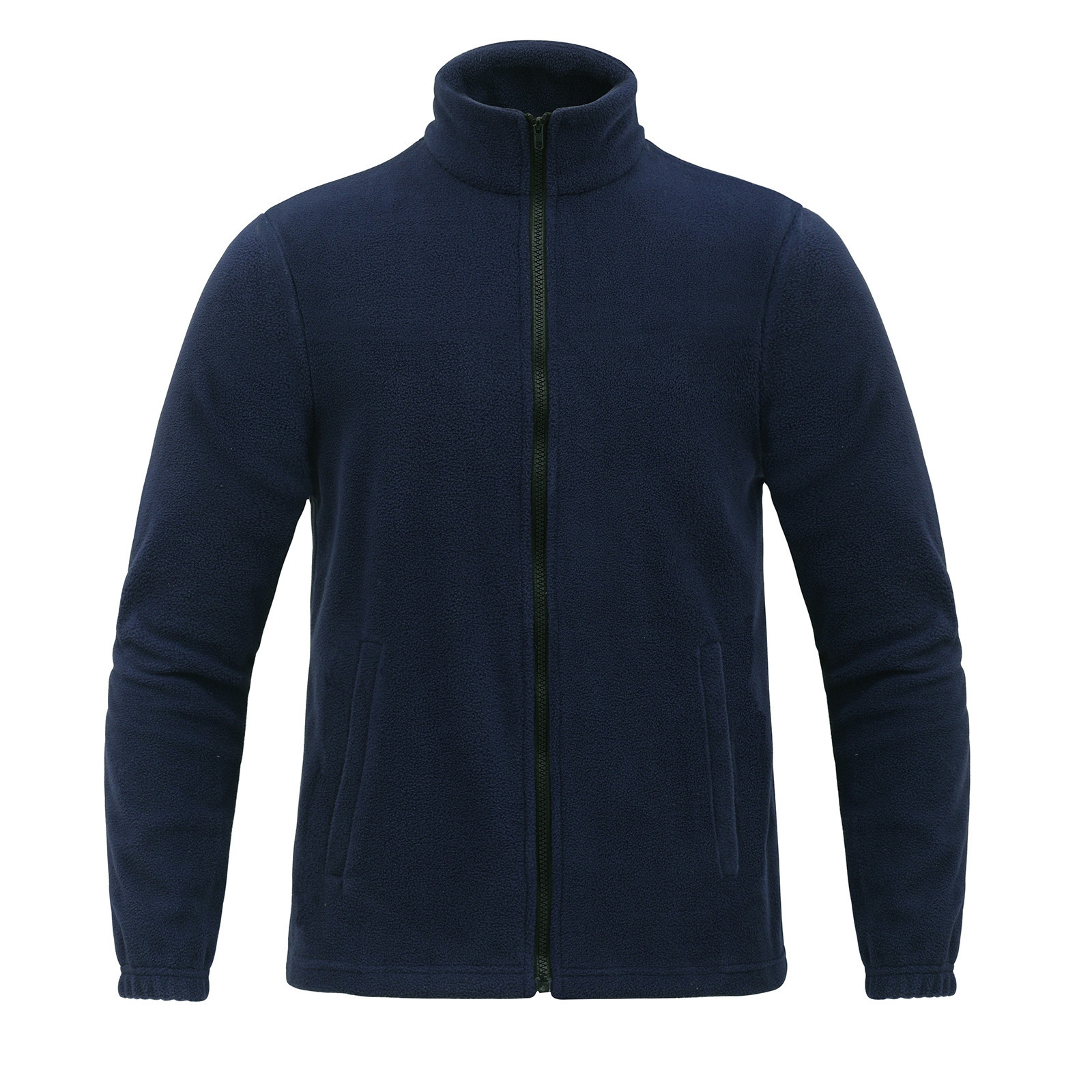 Cross-Border Winter Outdoor Fleece Jacket, Autumn Windproof and Warm, Thickened with Fleece, Stand-Up Collar, Zip-Up Cardigan