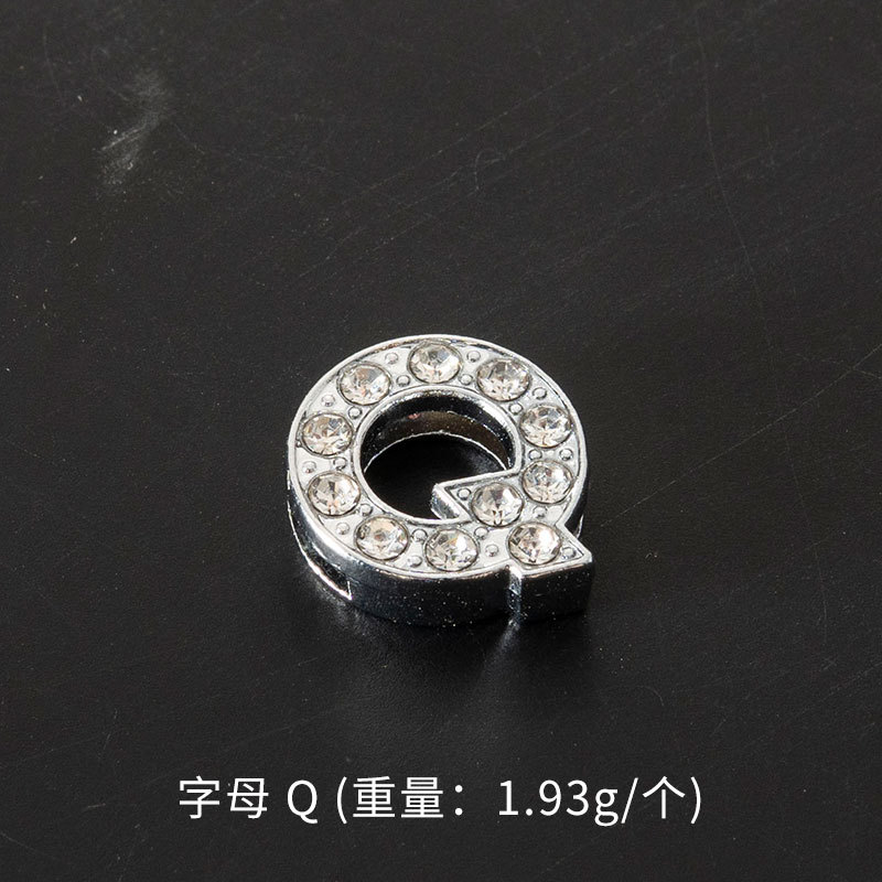 英語のアルファベットの数字の合金のネックレスのペンダントはダイヤモンドのブレスレットのペンダントのアイデアのアクセサリーの手作りのDIY材料を入れます。