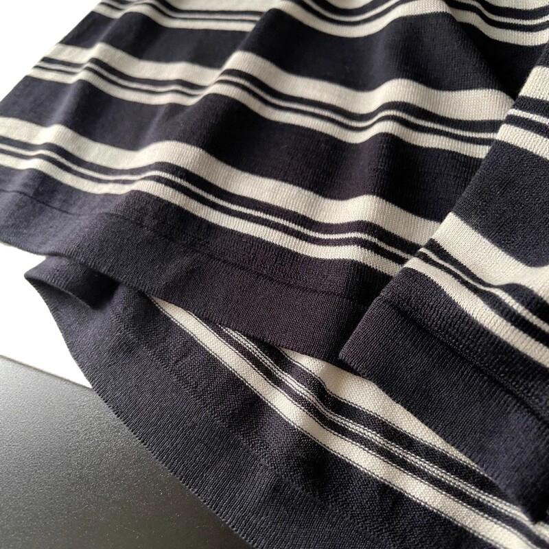 25秋季新款日常复古条纹撞色宽松显瘦针织套头长袖上衣0820g13|undefined