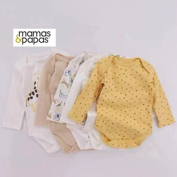 Мама и папа Мamas&papas производитель весна, осень и лето чистый хлопок детская одежда с длинным рукавом и коротким рукавом треугольник хамер 5 предметов сумка
