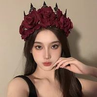 Грех и любовь Песни Хэллоуин Принцесса Корона Корона для волос Украшение для волос Королева Королева Королева Головные уборы Корона Аксессуары