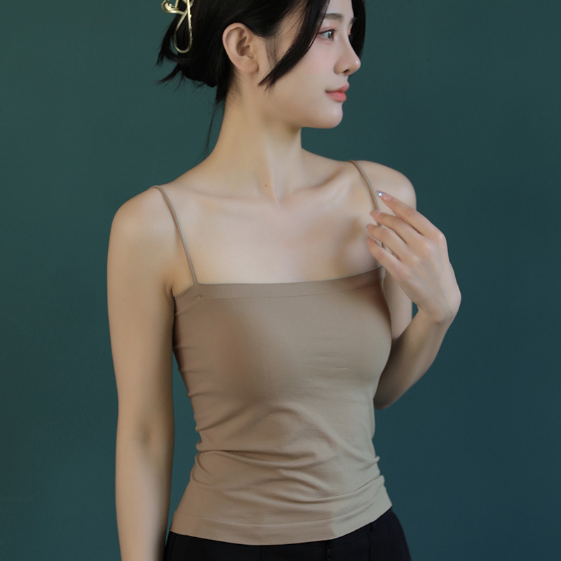 Fuera del hombro tubo superior Correa principios de primavera nicho diseño delgado hombro Correa chaleco exterior desgaste interior superior de las mujeres nuevo en stock