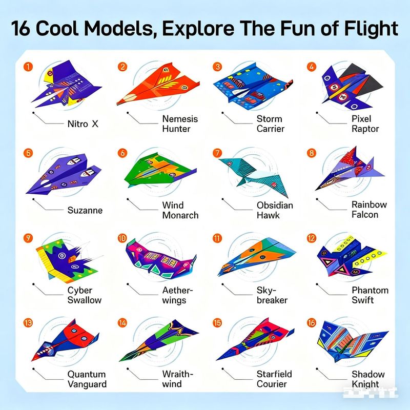 跨境新款 Leven DIY Paper Airplane Book 折纸飞机套装礼盒饰品|undefined
