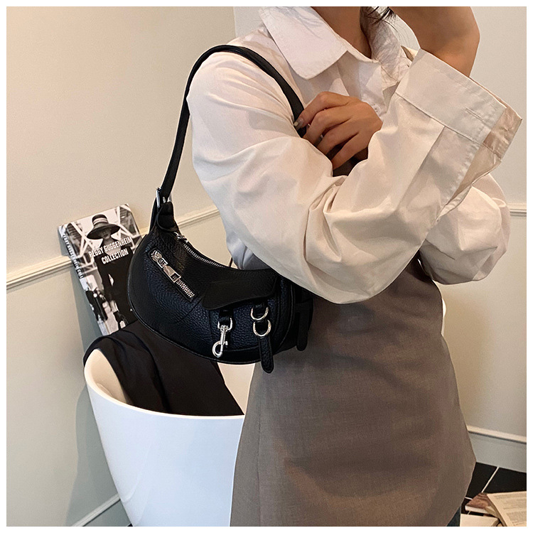 Underarm trendy and fashionable dumpling bag for women, simple and versatile Korean style single-shoulder bag, 2025 new niche design crossbody bag undefined