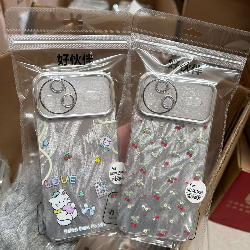 Fine hole feather yarn for step S19 mobile phone case viviY200 cartoon glitter female Y77 lens film protective cover Fine hole feather yarn for step S19 mobile phone case viviY200 cartoon glitter female Y77 lens film protective cover