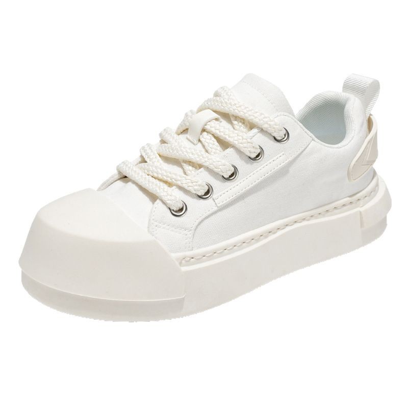 Una pieza de zapatos casuales de generación de cabello 2025 verano transfronterizo nuevos zapatos para hombres zapatos de lona zapatos blancos de aumento para hombres