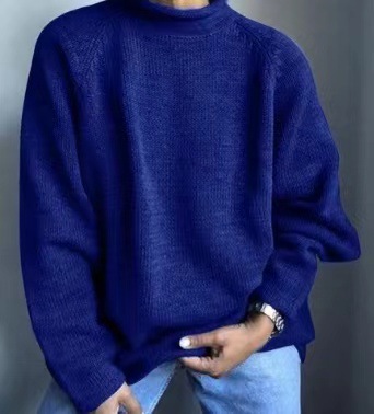 Suéter de punto fino de longitud media para mujer, estilo europeo y americano, color sólido, holgado e informal, novedades de primavera