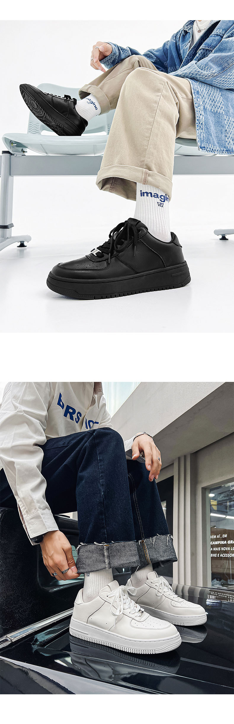 Kleine weiße große Größe 2024 neue Sport-Freizeitschuhe, beliebte Air-Board-Schuhe für Herren_voghion.com