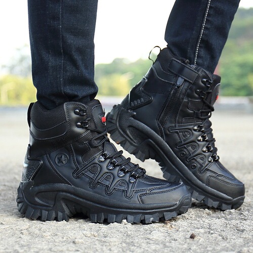 Cross-border spot new high-top men's outdoor special forces tactical combat boots military boots hiking boots security boots large size