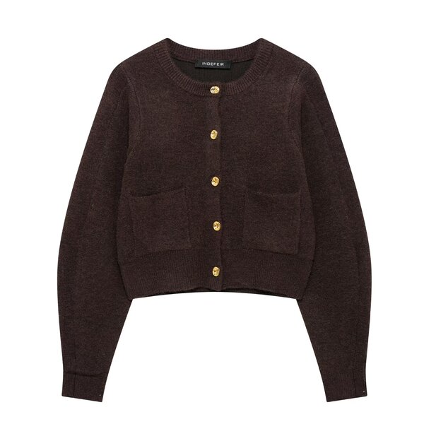 Knitted elastic small jacket