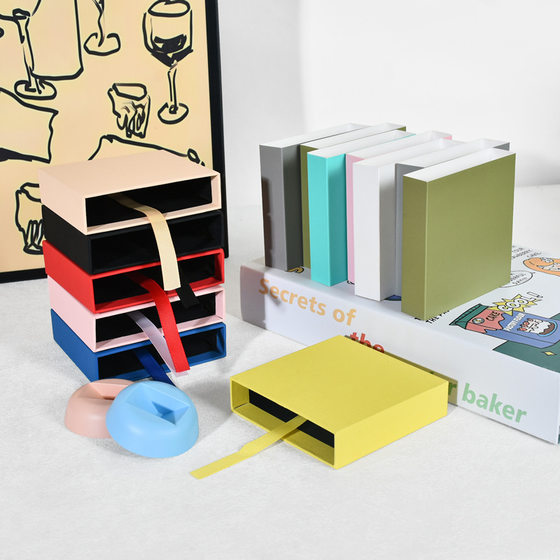 pe film transparent display suspension box carton ring jewelry jewelry box necklace bracelet pull storage