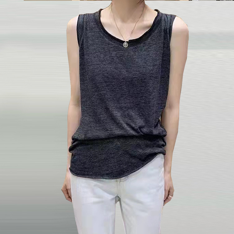 爆款2022韩版春夏清凉百搭棉背心上衣T恤新款热销女装女式实拍TH