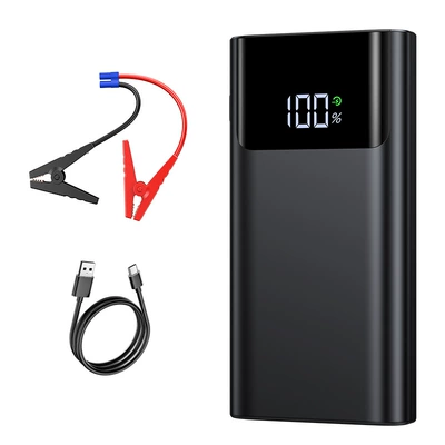 Ignition Device Emergency Starting – Car on the line of fire - qs001-standard-clip-6000mah-black