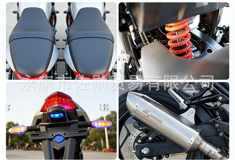 Little Ninja 400cc Fuel-Powered Motorcycle H2 Horizon Road Racing Bike V6 Motorcycle Dual-Cylinder R3 Sports Bike
