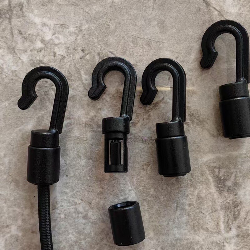 6mm Plastic Elastic Rope Hook, Hook for Kayak, Plastic Outdoor Tent Hook, Carabiner, Keychain with Lock 6mm Plastic Elastic Rope Hook, Hook for Kayak, Plastic Outdoor Tent Hook, Carabiner, Keychain with Lock