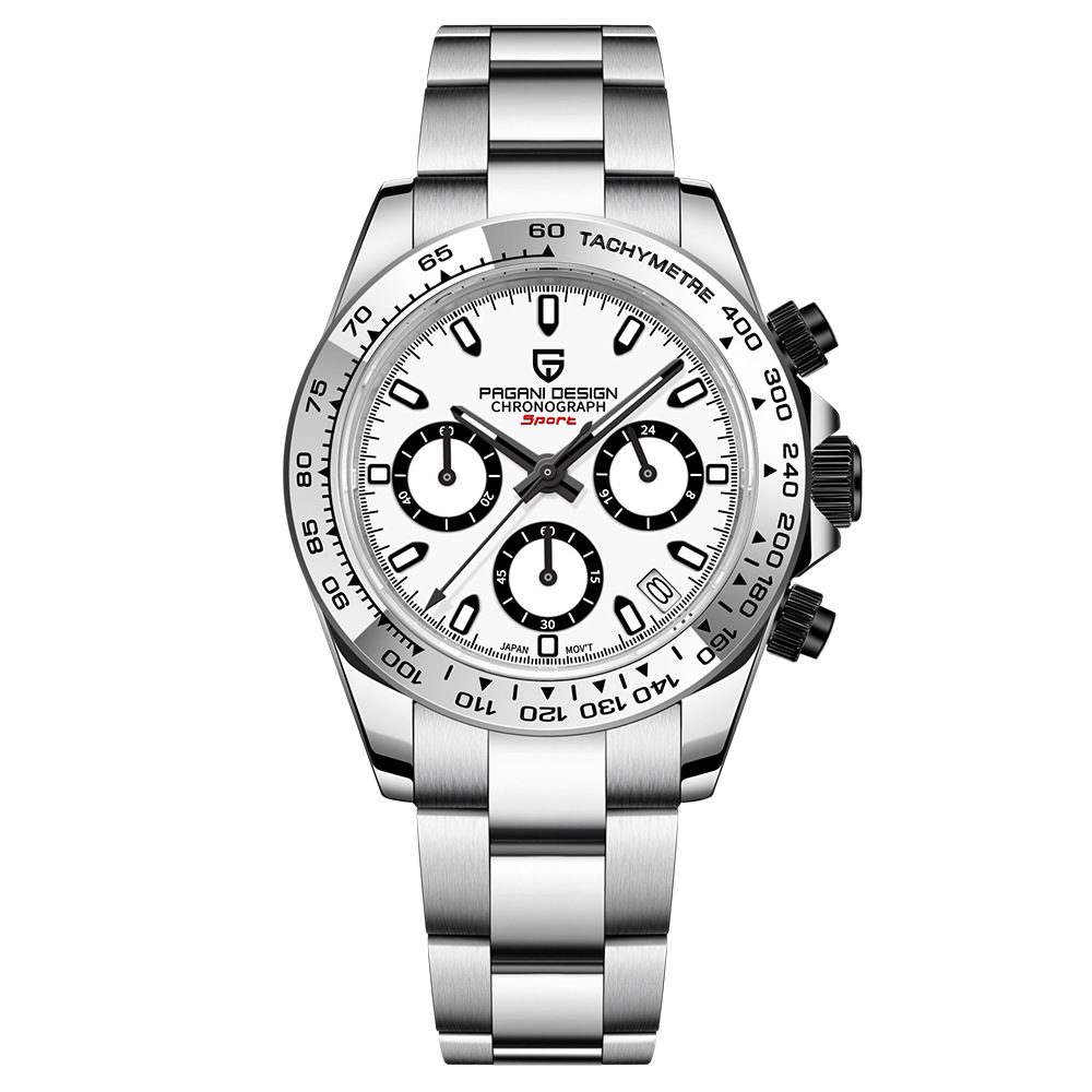 Bojiani Pagani diseño reloj de hombre multifunción cronógrafo reloj de cuarzo para hombre PD1727