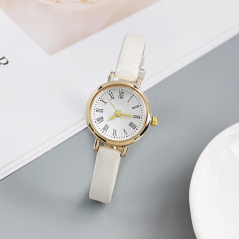 Orologio da donna al quarzo con cinturino in scala romana, semplice e casual, da donna_voghion.com
