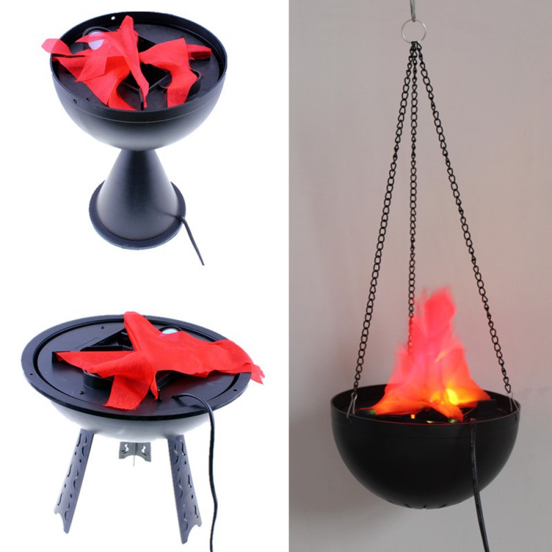 Decoración de Halloween de mesa vertical lámpara de fogón de fuego lámpara colgante lámpara de fuego de simulación de llama lámpara colgante electrónica lámpara de fogón de fuego