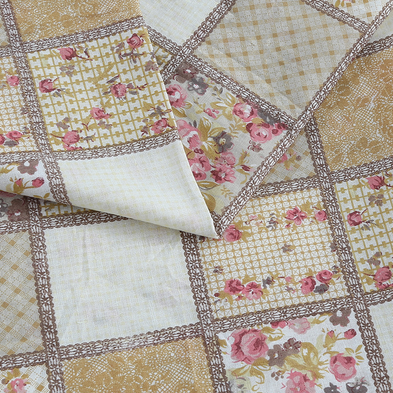 Big Floral Cotton Home Textile Cotton Soft and Comfortable Rose Cotton Home Textile Cotton Factory Direct Supply Cotton Environmental Protection